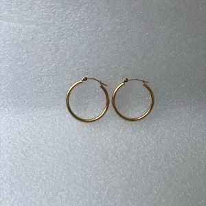 GOLD HOOP EARRINGS 10K YELLOW GOLD